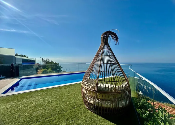 Madeira Sea Sunshine With Heated Pool アパート *